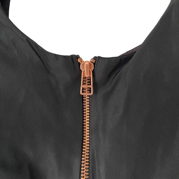 Animale Black Zipper Front and Open Back Detail si3 36 US small - Picture 3 of 8